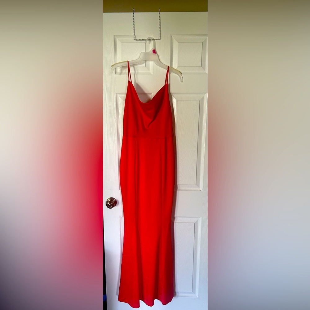 Red Floor length Dress